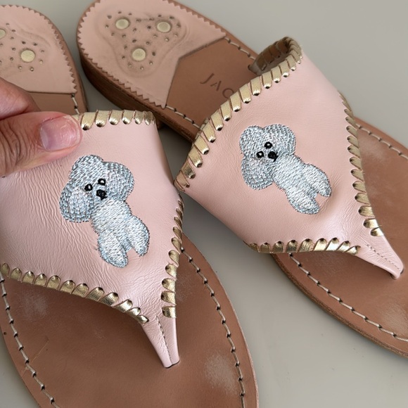 Jack Rogers Poodle Embroidered Sandal - Picture 2 of 3